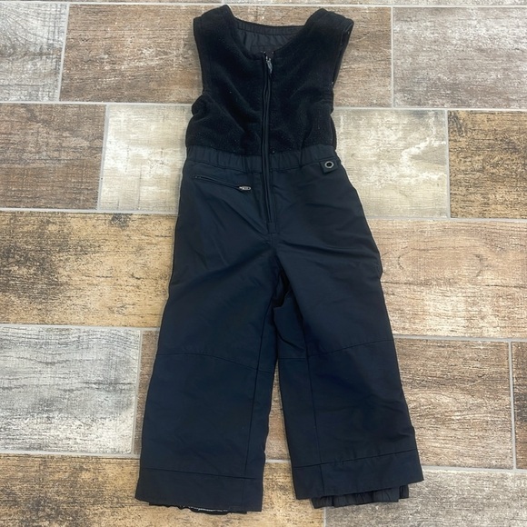 Obermeyer Unisex Kids Black Snow Bib Snow Pants Size 4 - Picture 1 of 6